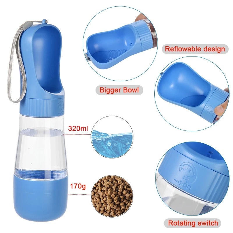 320ML Portable Dog Water Bottl - Royal Canin Food Medium review and price